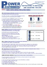 Preview for 6 page of Power Electronics SE-4E110 User Manual