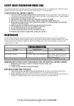 Preview for 4 page of Power first Diamond Wheel Benchmount Saw Owner'S Manual