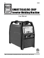 Preview for 1 page of Power first SMART TIG AC/DC-200P User Manual