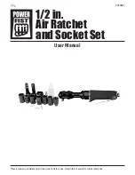 Power Fist 1/2 in. Air Ratchet and Socket Set User Manual preview