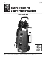 Power Fist 1.6 GPM and 1,300 PSI User Manual preview