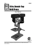 Предварительный просмотр 1 страницы Power Fist 10 in. Bench-Top Drill Press User Manual