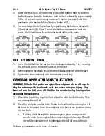 Предварительный просмотр 13 страницы Power Fist 10 in. Bench-Top Drill Press User Manual