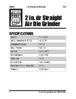 Preview for 2 page of Power Fist 2 in. dr Straight Air User Manual