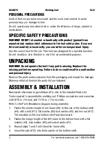 Preview for 4 page of Power Fist 8648479 User Manual