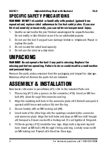 Preview for 4 page of Power Fist 8821811 User Manual