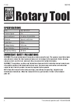 Предварительный просмотр 2 страницы Power Fist Rotary Tool User Manual