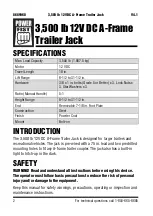 Предварительный просмотр 2 страницы Power Fist Trailer Jack User Manual