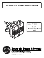 Предварительный просмотр 1 страницы Power-flo PF10ICU Installation, Service & Parts Manual