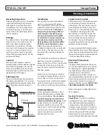 Предварительный просмотр 7 страницы Power-flo PFSE1044 Series Installation, Service & Parts Manual