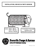 Power-flo PFU102 Series Installation, Service & Parts Manual preview