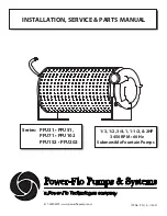 Power-flo PFU102 Series Installation, Service & Parts Manual предпросмотр