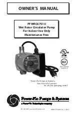 Preview for 1 page of Power-flo PFWRC67S1U Owner'S Manual