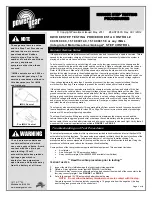 Preview for 1 page of Power Gear 909510000 Quick Start Manual