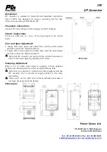 Предварительный просмотр 2 страницы Power-Genex IPC Instruction Manual