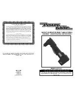 Preview for 1 page of Power Glide 60101212 Assembly And Operating Instructions