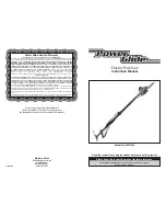 Power Glide 60101464 Instruction Manual preview