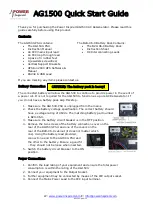 Предварительный просмотр 1 страницы Power Inspired AG1500-PSU Quick Start Manual