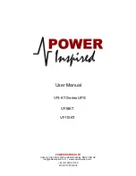 Power Inspired VFI10KT User Manual предпросмотр