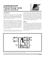 Power integrations LinkSwitch-LP Series Application Note предпросмотр