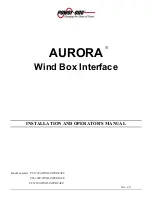 Power One AURORA PVI-2500-WIND-INTERFACE Installation And Operator'S Manual preview