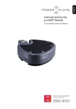 Power Plate pro5HP Instructions For Use Manual preview