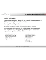 Preview for 19 page of Power Plate pro6 Assembly Instructions Manual