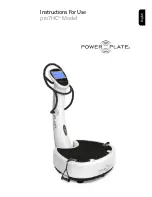 Power Plate pro7HC Instructions For Use Manual preview