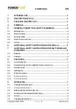 Power Plus POWXB30020 Instruction Manual preview