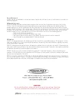 Preview for 20 page of Power-Pole Blade Installation And Owner'S Manual