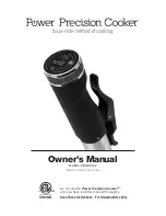 Power Precision Cooker CTO5OP102 Owner'S Manual preview