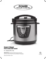 Предварительный просмотр 1 страницы Power Pressure Cooker XL PPC780P User Manual