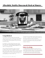 Preview for 2 page of Power Pressure Cooker XL PPC772 Owner'S Manual