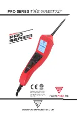 Power Probe Tek PRO SERIES THE MAESTRO Manual preview