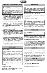 Preview for 3 page of POWER SMITH PTLH54S-60M Operator'S Manual