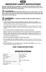 Preview for 2 page of POWER SMITH PTLK516-130 Operator'S Manual