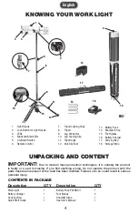 Предварительный просмотр 4 страницы POWER SMITH PVLR4000A Operator'S Manual