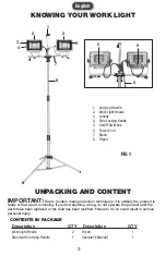 Preview for 3 page of POWER SMITH PWL2148TS Operator'S Manual