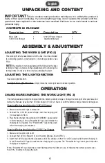 Preview for 4 page of POWER SMITH PWLR1120F Operator'S Manual