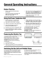 Preview for 8 page of Power Smokeless Grill GR-1200 Owner'S Manual