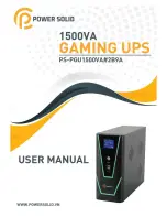 Preview for 1 page of Power Solid PS-PGU1500VA#2B9A User Manual