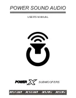 Power Sound Audio Porwer X XS15 User Manual preview