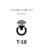 Power Sound Audio T-18 User Manual preview