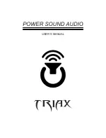 Power Sound Audio TRIAX User Manual preview