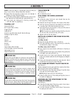 Preview for 12 page of Power Stroke PS80516B Operator'S Manual