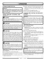 Preview for 14 page of Power Stroke PS80544D Operator'S Manual