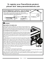 Предварительный просмотр 6 страницы Power Stroke PS903250 Operator'S Manual