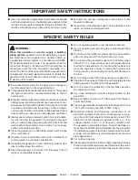 Предварительный просмотр 8 страницы Power Stroke PS905000A Operator'S Manual