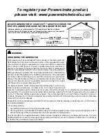 Preview for 6 page of Power Stroke PS906811P Series Operator'S Manual