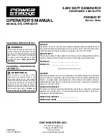 Preview for 48 page of Power Stroke PS906811P Series Operator'S Manual